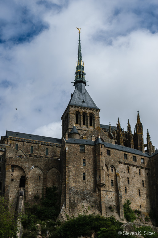 On th left is the ramp where supplies would be dragged up to the abbey. (1/640 sec at f / 6.3,  ISO 125,  55 mm, 18.0-55.0 mm f/3.5-5.6 ) May 12, 2017