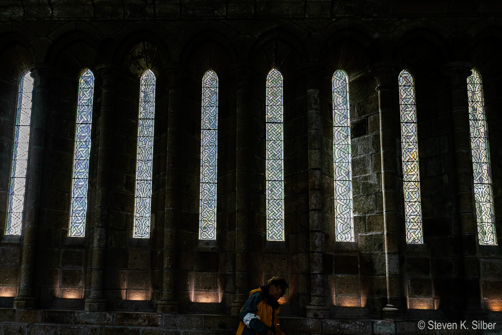 Quilting Patterns in Stained Glass (1/125 sec at f / 8.0,  ISO 800,  18 mm, 18.0-55.0 mm f/3.5-5.6 ) May 12, 2017