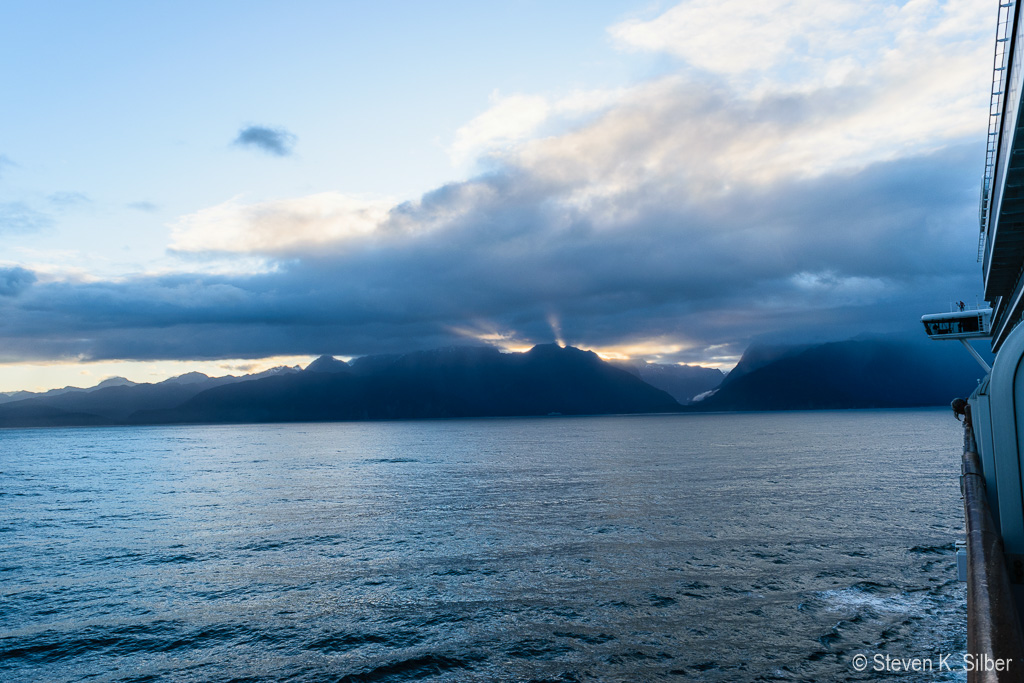 Early morning, approaching Southern Fiordland (1/200 sec at f / 7.1,  ISO 200,  18 mm, 18.0-55.0 mm f/3.5-5.6 ) November 18, 2023