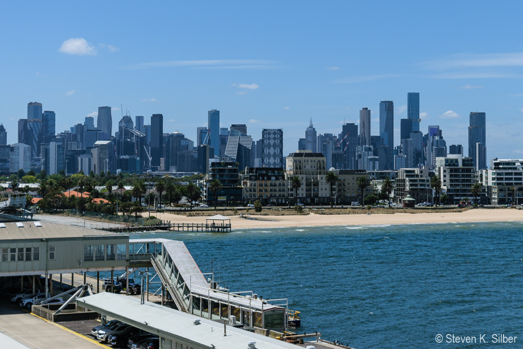 City Skyline from Grand Princess cruise ship (1/1600 sec at f / 7.1,  ISO 200,  40 mm, 18.0-55.0 mm f/3.5-5.6 ) November 15, 2023