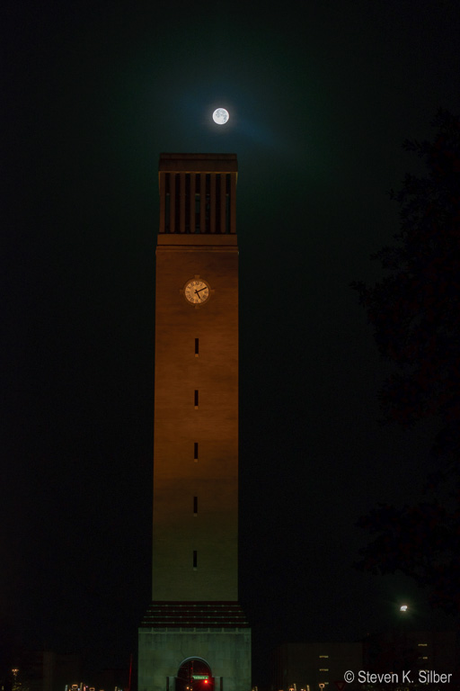 Albritton Bell Town, full moon (1/8 sec at f / 13,  ISO 250,  55 mm, 55.0-300.0 mm f/4.5-5.6 ) July 02, 2015