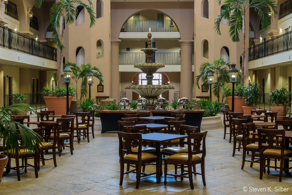 Inside the Citadel, now an Embassy Suites. (2.0 sec at f / 16,  ISO 160,  38 mm, 18.0-55.0 mm f/3.5-5.6 ) July 13, 2018